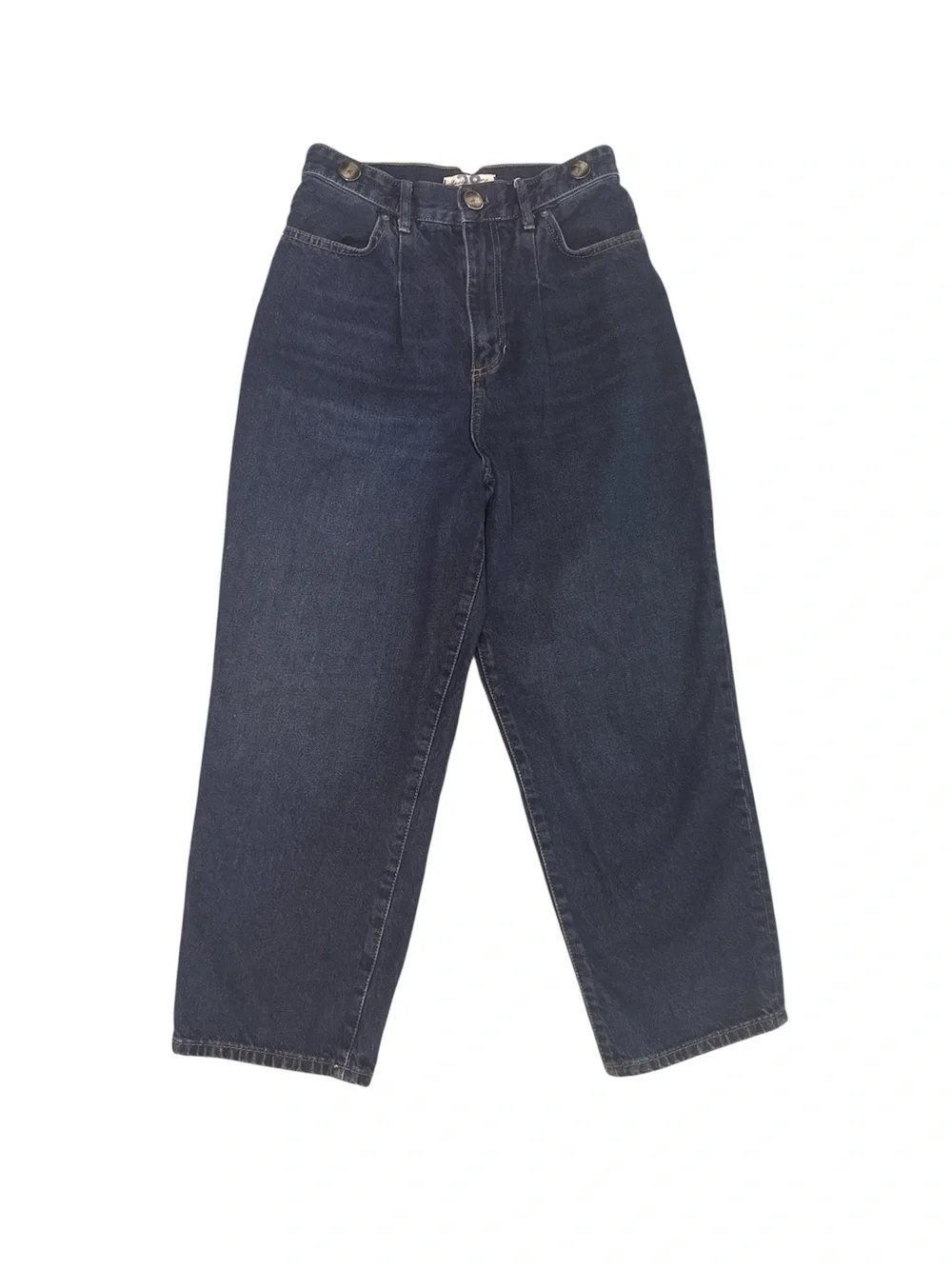 Free People We The Free Pleated Straight-Leg Jeans